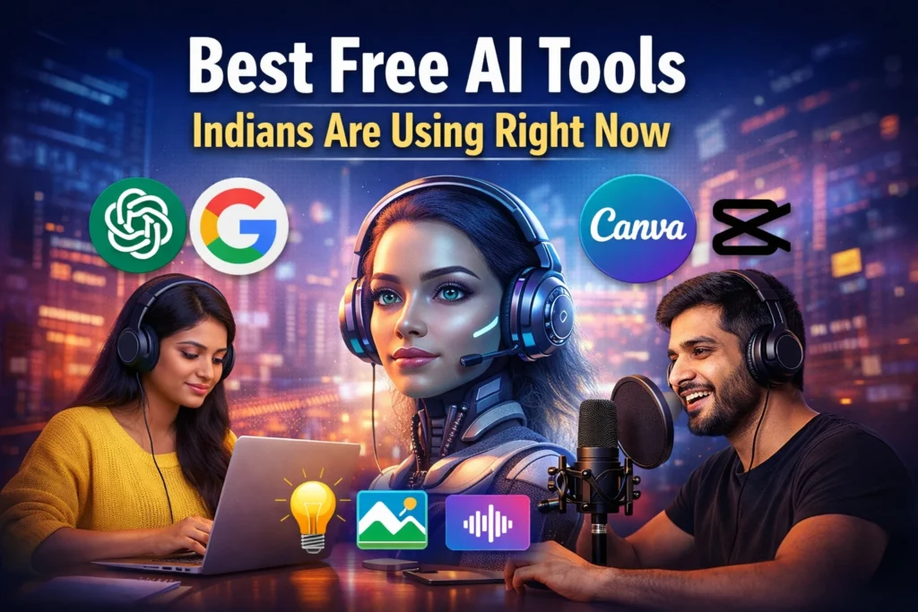 Best free AI tools Indians are using right now including ChatGPT, Canva, and Google Gemini