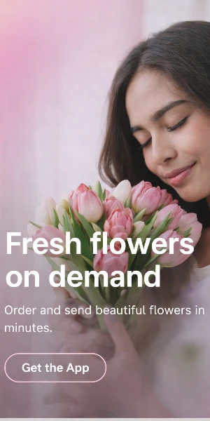 flower-app-promo-ad flower delivery app in India that offers same day delivery in hours