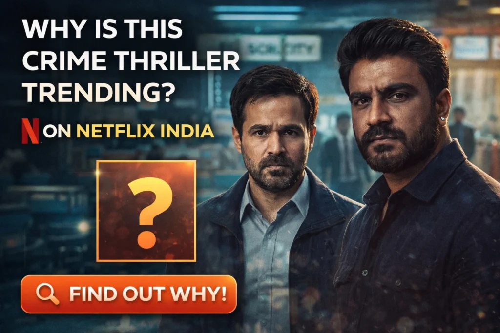 Two lead actors from a trending crime thriller set in an airport customs backdrop on Netflix India